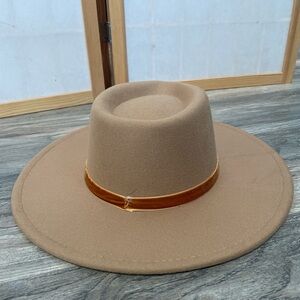 Forever 21 Tan Wide-Brim Hat